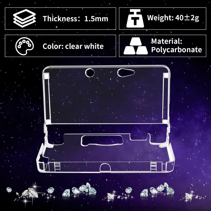 OSTENT Hard Crystal Case Clear Skin Cover Shell for Nintendo 3DS - Image 4
